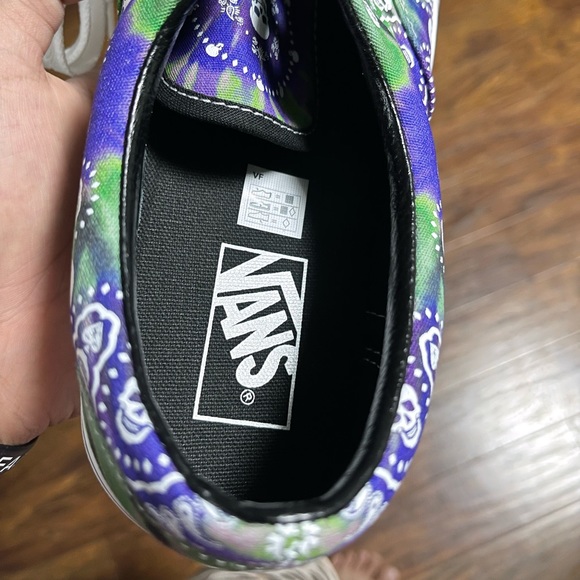 Vans Era Bandana Tie Dye Purple Canvas size 9.5 brand new - Picture 6 of 9